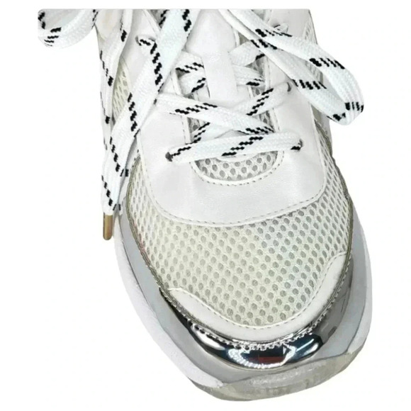 BCBGeneration Womens Sneakers 8.5M Weddi Mirrored Patent Leather - Picture 8 of 16